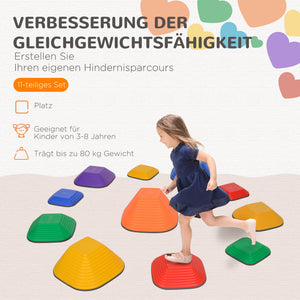 Balance-Trittsteine für Kinder rutschfest Motorikspielzeug