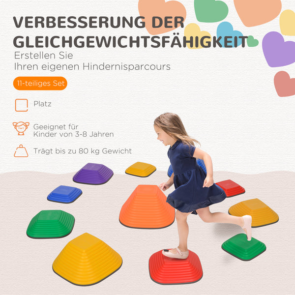 Balance-Trittsteine für Kinder rutschfest Motorikspielzeug