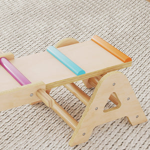 Balance Wippe Schwebebalken Balance Board für Kinder aus Holz