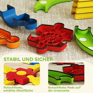 Balancebalken für Kinder rutschfest als buntes Kunststoff-Spielzeug