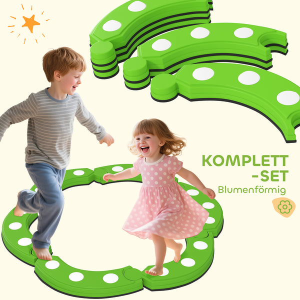 Balancierbalken für Kinder sensorisch 6-teilig 50kg grün