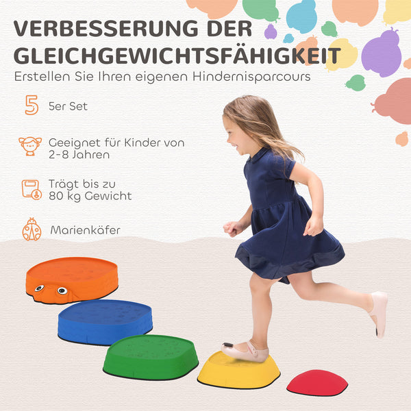 Balanciersteine für Kinder rutschfest stapelbar drinnen draussen