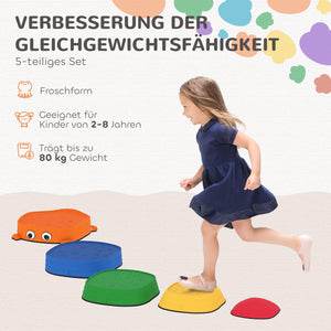 Balanciersteine Set für Kinder stapelbar aus Kunststoff bunt