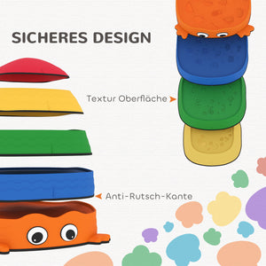 Balanciersteine Set für Kinder stapelbar aus Kunststoff bunt
