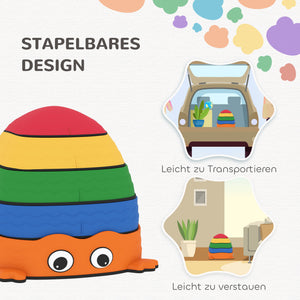 Balanciersteine Set für Kinder stapelbar aus Kunststoff bunt