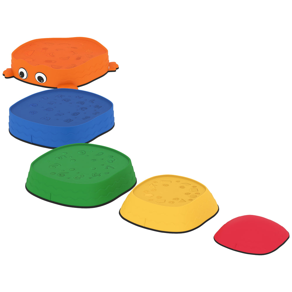 Balanciersteine Set für Kinder stapelbar aus Kunststoff bunt