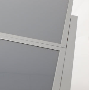 Gartentisch Balkon-Ausziehtisch 65/130x65cm, Aluminium + Glas