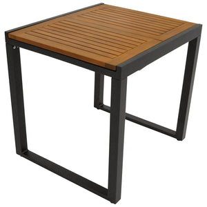 Gartentisch Balkon-Ausziehtisch RIVELLO 80/120x70cm Alu Holz