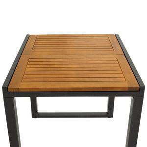 Gartentisch Balkon-Ausziehtisch RIVELLO 80/120x70cm Alu Holz