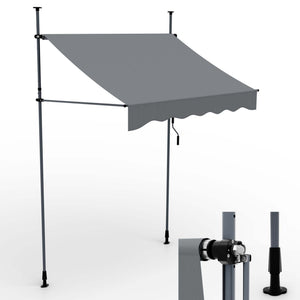 Balkonmarkise 200x120cm Standmarkise ohne Bohren