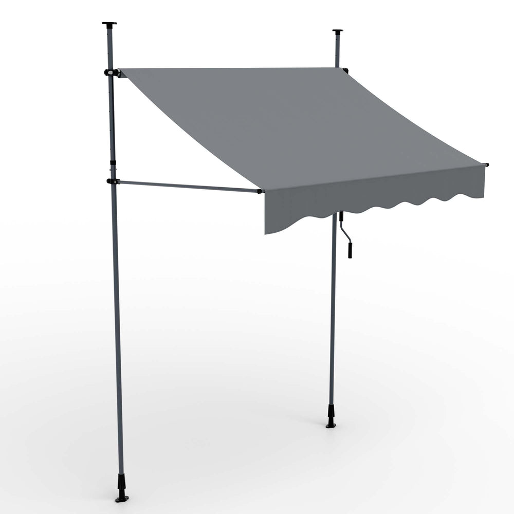 Balkonmarkise 200x120cm Standmarkise ohne Bohren