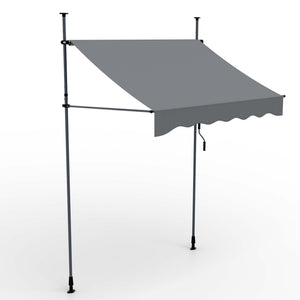 Balkonmarkise 200x120cm Standmarkise ohne Bohren
