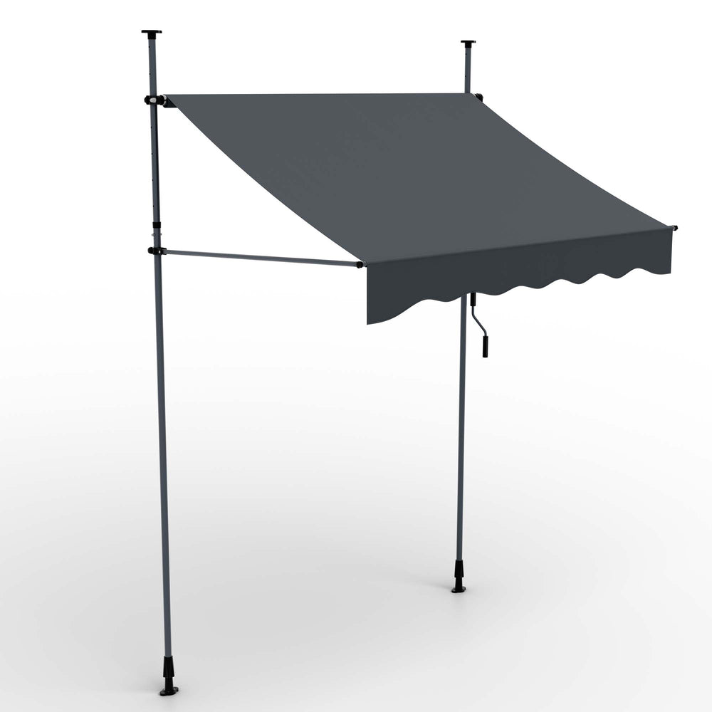 Tenda da sole per balcone 200x120cm, tenda da sole autoportante, non necessita di foratura