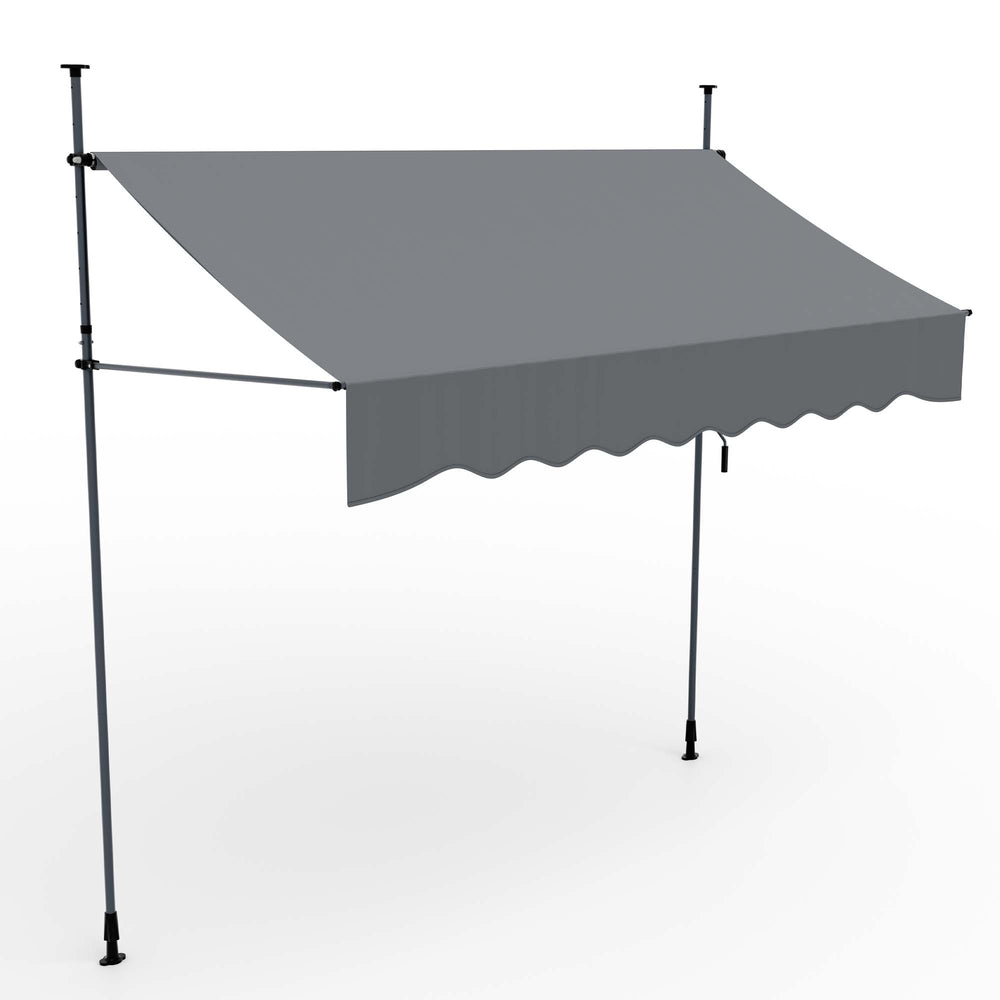 Balkonmarkise 300x120cm Standmarkise ohne Bohren