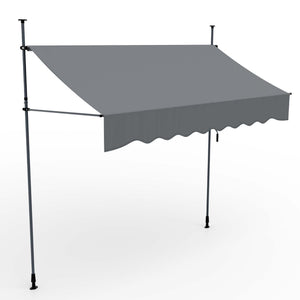 Balkonmarkise 300x120cm Standmarkise ohne Bohren
