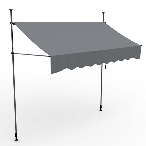 Balkonmarkise 300x120cm Standmarkise ohne Bohren