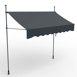Balkonmarkise 300x120cm Standmarkise ohne Bohren