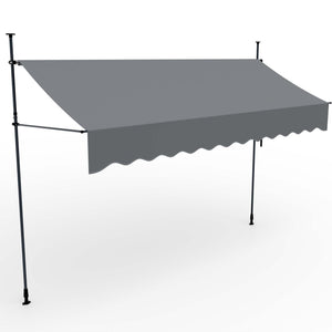 Balkonmarkise 400x120cm Standmarkise ohne Bohren