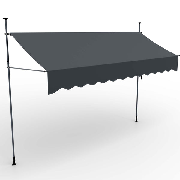 Balkonmarkise 400x120cm Standmarkise ohne Bohren