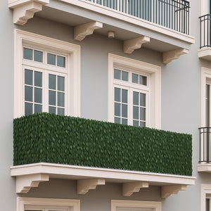 Balkonsichtschutz Sichtschutz Windschutz Balkon Terrasse 150x300cm Blatt