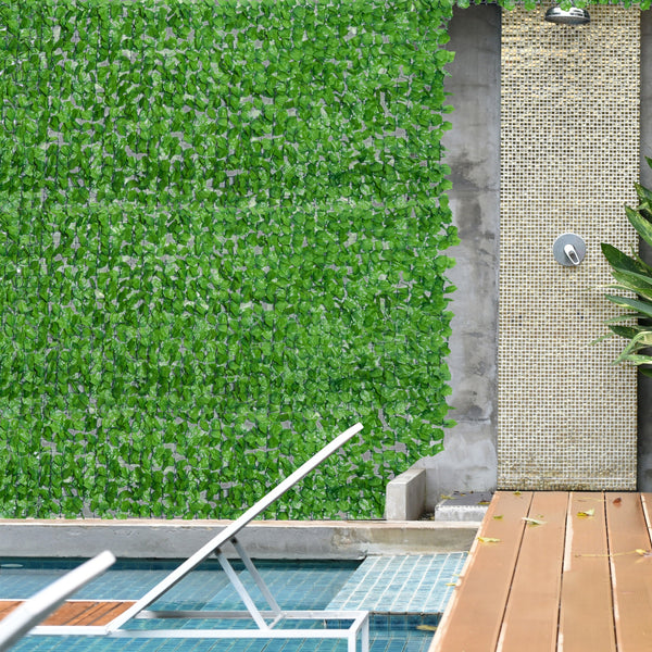 Balkonsichtschutz Sichtschutz Hecke künstlich UV-beständig 300x100cm grün