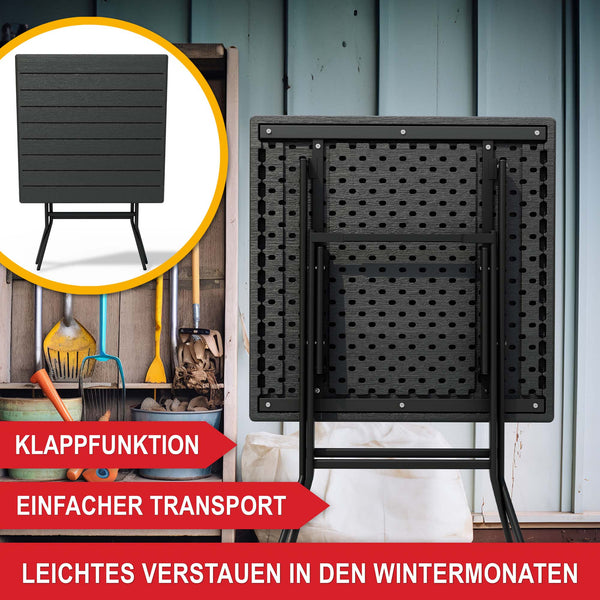 Balkontisch Gartentisch Lukas 56x74x56cm