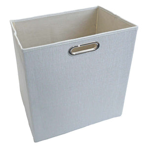 Bambus Badezimmerschrank Badregal Badschrank 2 Wäschekörbe 2 Türen 168x82x34cm