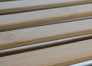 Bambus Badezimmerschrank Badregal Badschrank 2 Wäschekörbe 4 Regalböden 168x81x33cm