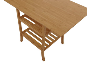 Bambus Tisch Balkontisch Beistelltisch Mehrzwecktisch 100x60cm
