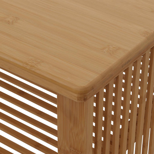 Bambus Couchtisch Wohnzimmertisch Sofatisch Beistelltisch 46x97x55cm