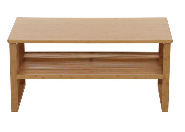Bambus Couchtisch Wohnzimmertisch Sofatisch Beistelltisch 46x97x55cm