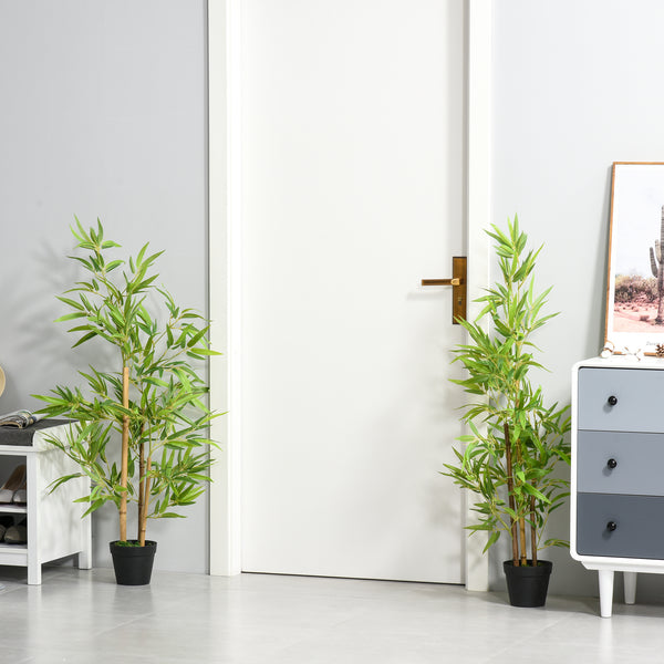 Bambus Kunstpflanze mit Topf für Dekoration 120cm