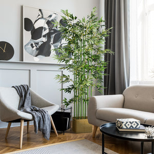 Bambus Kunstpflanze für Zuhause 180cm grün