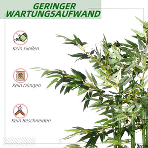 Bambus Kunstpflanze für Zuhause 180cm grün