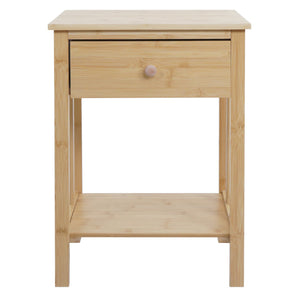 Bambus Nachttisch Nachtkonsole Beistelltisch Nachtschrank 55x40x30cm