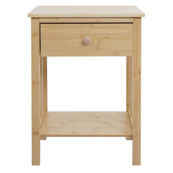 Bambus Nachttisch Nachtkonsole Beistelltisch Nachtschrank 55x40x30cm