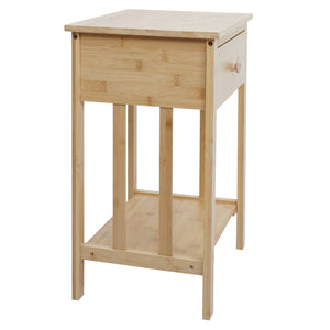 Bambus Nachttisch Nachtkonsole Beistelltisch Nachtschrank 55x40x30cm