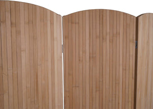 Bambus Paravent Raumteiler Sichtschutz klappbar 5 Paneele 170x204cm