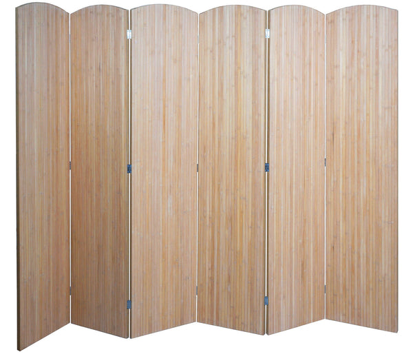 Bambus Paravent Raumteiler Sichtschutz klappbar 6 Paneele 170x245cm