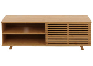 Bambus TV-Rack Fernsehtisch Lowboard Kommode Staufächer 50x140x40cm