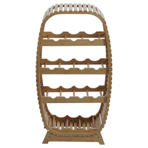 Bambus Weinregal Weinständer Flaschenregal 14 Flaschen 85x46x25cm