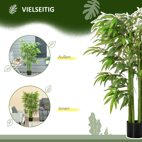 Bambuspflanze Kunstpflanze im Topf pflegeleicht realistisch 140cm