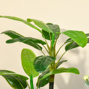 Bananenpflanze Kunstpflanze im Topf für Wohnzimmer Büro 150cm