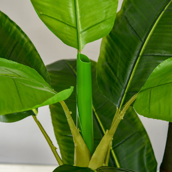 Bananenpflanze Kunstpflanze im Topf für Wohnzimmer Büro 150cm