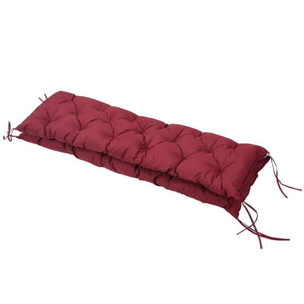 Bankauflage Sitzpolster mit Befestigungsbändern Outdoor 3 Personen