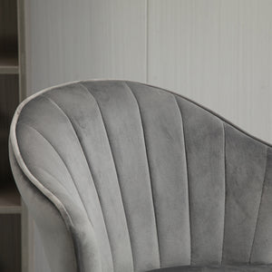 Ensemble de 2 tabourets de bar pivotants et réglables en hauteur, gris