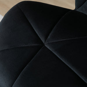 Barhocker 2er-Set drehbar höhenverstellbar Schwarz