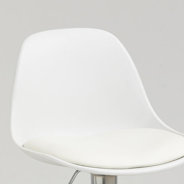 Barhocker 2er-Set höhenverstellbar modern Weiss