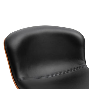 Barhocker 2er-Set höhenverstellbar drehbar mit Rückenlehne schwarz