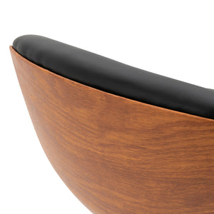 Barhocker 2er-Set höhenverstellbar drehbar mit Rückenlehne schwarz